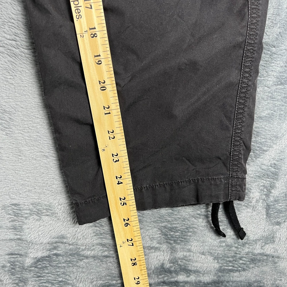 Uniqlo Wide Parachute Cargo Pants Men Small Charcoal Gray Loose Fit Straight Leg - Picture 6 of 6